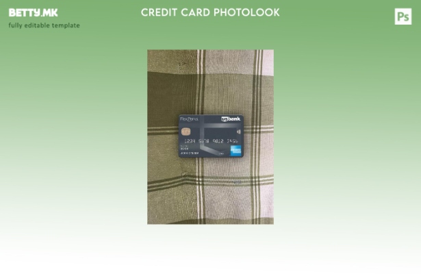 Модерен стил на американската банка FlexPerks Reserve Amex преден шаблон за фото